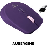 Alcatroz Wireless Longlasting Silent Mouse Aubergine - (AIRMOUSE-3S-A)