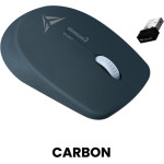 Alcatroz Wireless Longlasting Silent Mouse Carbon - (AIRMOUSE-3S-C)