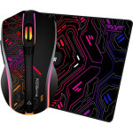 Armaggeddon 2.4G Wireless Gaming Mouse Rgb 10000 Cpi Mikoyan FOXBAT-Iii Cyberpunk Black - (CYBERPUNK-B)