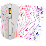 Armaggeddon 2.4G Wireless Gaming Mouse Rgb 10000 Cpi Mikoyan FOXBAT-Iii Cyberpunk White - (CYBERPUNK-W)
