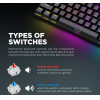 Armaggeddon 61-Keys Wired Mech Keyboard BL.SW. MKA-1C Core Clicky Black - (MKA-1C-CORE-CB)