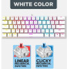 Armaggeddon Mechanical HOT-Swap Keyboard 12FX Backlight Red Switch MKA-7C 2024 White Linear Oem - (MKA-7C-2024-LW)