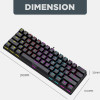 Armaggeddon Mechanical HOT-Swap Keyboard 12FX Backlight Red Switch MKA-7C 2024 White Linear Oem - (MKA-7C-2024-LW)
