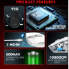 Armaggeddon TRI-Mode Gaming Mouse 10000CPi Mirage Vii White - (MIRAGEVII-W)