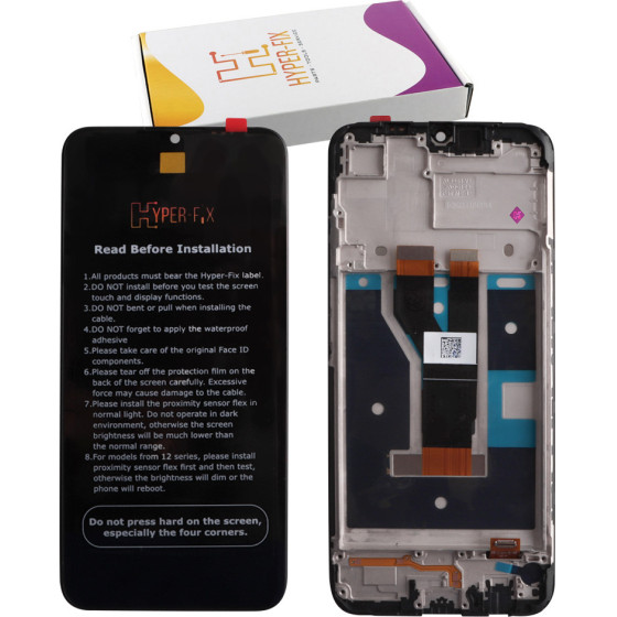 HYPER-Fix Realme C21 ����� + Touch Screen + Lens + Frame Black Service Pack - (HF-4906056)
