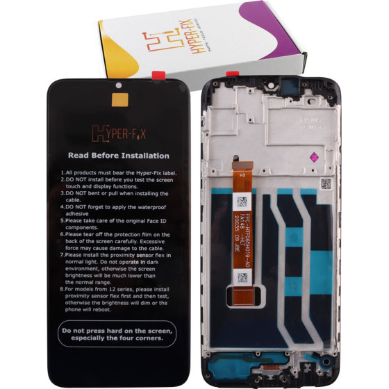 HYPER-Fix Realme C3/C3i/Narzo 10A ����� + Touch Screen + Lens + Frame Black Service Pack - (HF-4903487)