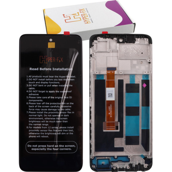 HYPER-Fix Realme C55 ����� + Touch Screen + Lens + Frame Black Service Pack - (HF-4130438)