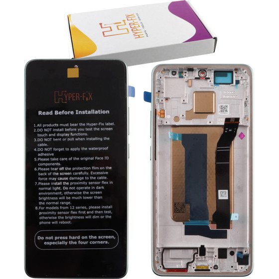 HYPER-Fix Xiaomi Poco X7 Pro 5G ����� + Touch Screen + Lens + Frame Green Service Pack - (HF-56000200O1000)