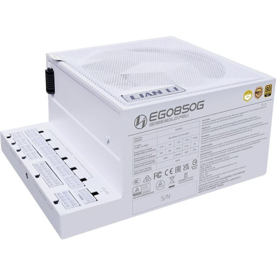 Lian Li Edge 850W White 80+ Gold, Fully Modular Atx Psu - (G9P.EG0850G.W000.EU)
