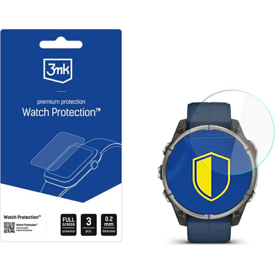 3MK Protection 3MK Watch Protection Flexibleglass Hybrid Glass For Garmin Quatix 8 - 47mm - (W-3WPrFG-Gq847-0)