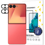 Wozinsky Black Full Camera Glass For Samsung Galaxy Z Flip 7, Set Of 2 - (Wozinsky Full Camera Glass 2-Pack Samsung Galaxy Z Flip 7)