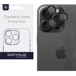 Sonique Camera Protection Glitter Lens Pro Apple Iphone 15 Pro / Iphone 15 Pro Max Black Titanium