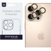 Sonique Camera Protection Glitter Lens Pro Apple Iphone 16 Pro / Iphone 16 Pro Max Desert Titanium