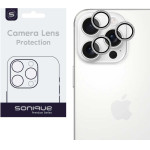Sonique Camera Protection Glitter Lens Pro Apple Iphone 16 Pro / Iphone 16 Pro Max White Titanium