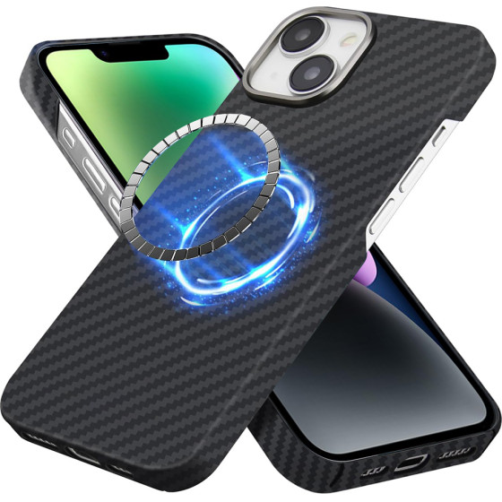 Techsuit - Aramid Fiber Magsafe - Iphone 14 - Black