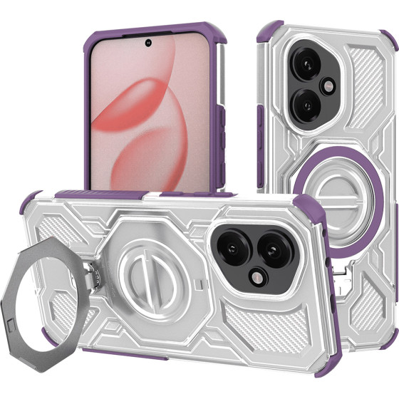 Techsuit - Carbon Shield Pro - Honor 400 - Purple Transparent