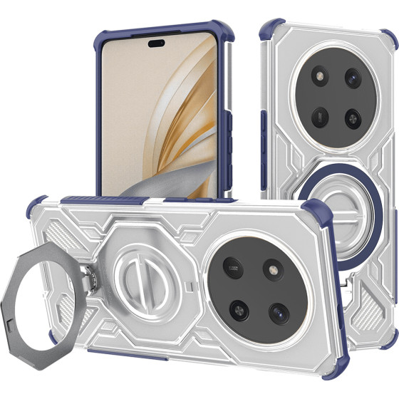 Techsuit - Carbon Shield Pro - Honor Magic7 Lite / X9c - Blue Transparent