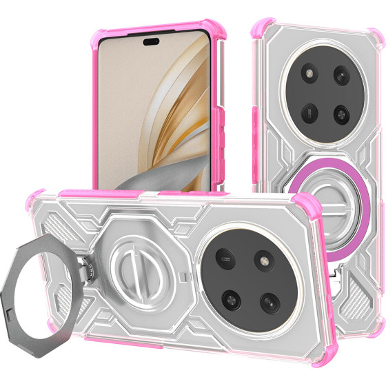 Techsuit - Carbon Shield Pro - Honor Magic7 Lite / X9c - Pink Transparent