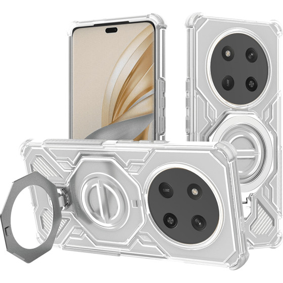 Techsuit - Carbon Shield Pro - Honor Magic7 Lite / X9c - White Transparent