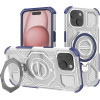 Techsuit - Carbon Shield Pro - Iphone 15 - Blue Transparent