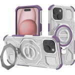 Techsuit - Carbon Shield Pro - Iphone 15 - Purple Transparent