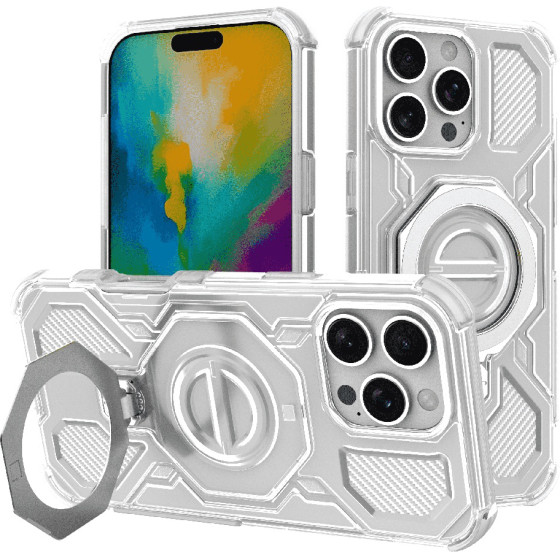 Techsuit - Carbon Shield Pro - Iphone 16 Pro Max - White Transparent
