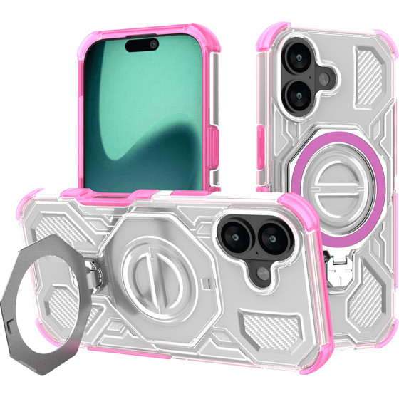 Techsuit - Carbon Shield Pro - Iphone 17 - Pink Transparent