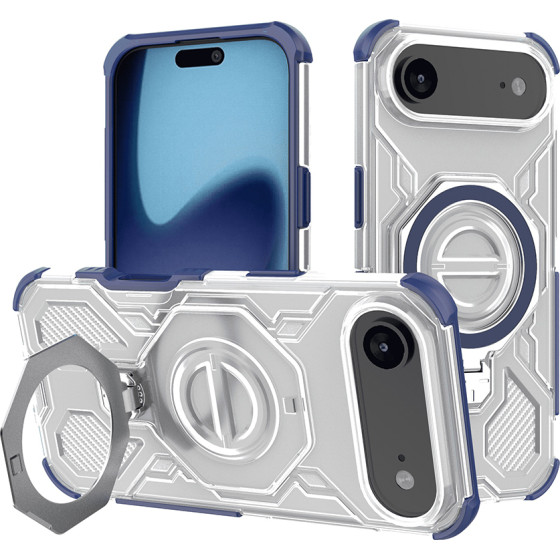 Techsuit - Carbon Shield Pro - Iphone 17 Air - Blue Transparent