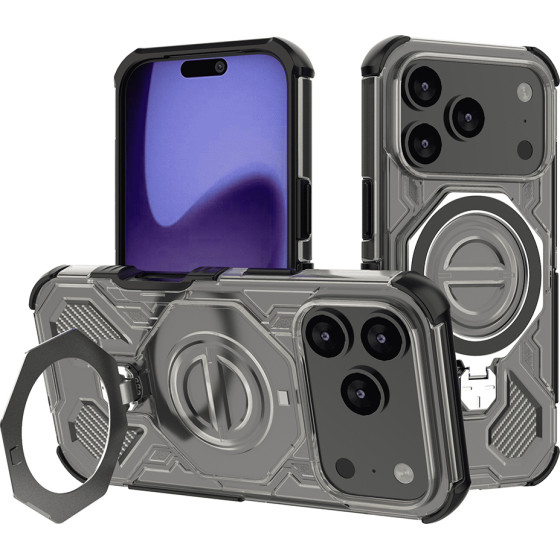 Techsuit - Carbon Shield Pro - Iphone 17 Pro - Smoke Black