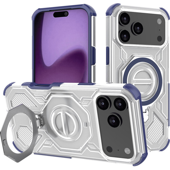 Techsuit - Carbon Shield Pro - Iphone 17 Pro Max - Blue Transparent
