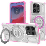 Techsuit - Carbon Shield Pro - Motorola Edge 50 Pro - Pink Transparent