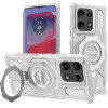 Techsuit - Carbon Shield Pro - Motorola Edge 50 Pro - White Transparent