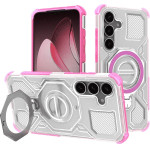 Techsuit - Carbon Shield Pro - Samsung Galaxy S25 Plus - Pink Transparent