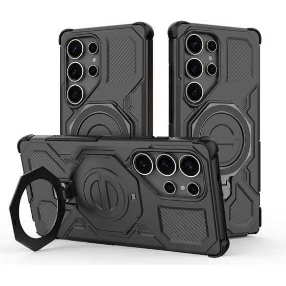 Techsuit - Carbon Shield Pro - Samsung Galaxy S25 Ultra - Black