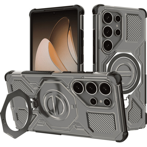 Techsuit - Carbon Shield Pro - Samsung Galaxy S25 Ultra - Smoke Black