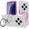 Techsuit - Carbon Shield Pro - Xiaomi Redmi 14C / Poco C75 - Pink Transparent