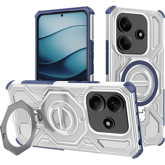 Techsuit - Carbon Shield Pro - Xiaomi Redmi Note 14 5G - Blue Transparent