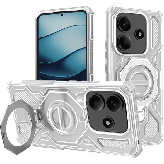 Techsuit - Carbon Shield Pro - Xiaomi Redmi Note 14 5G - White Transparent