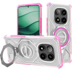 Techsuit - Carbon Shield Pro - Xiaomi Redmi Note 14 Pro+ 5G - Pink Transparent