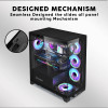 Armaggeddon E-Atx Rgb Transparent Fish Tank Gaming Case Aquaron Xtreme Black - (AQUARON-XTREME-B)