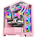 Armaggeddon E-Atx Rgb Transparent Fish Tank Gaming Case Aquaron Xtreme Pink - (AQUARON-XTREME-P)