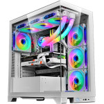 Armaggeddon E-Atx Rgb Transparent Fish Tank Gaming Case Aquaron Xtreme White - (AQUARON-XTREME-W)