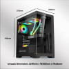 Armaggeddon Full Atx Transparent Fish Tank Gaming Case Aquaron Pro Black - (AQUARON-PRO-B)