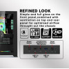 Armaggeddon Full Atx Transparent Fish Tank Gaming Case Aquaron Pro Black - (AQUARON-PRO-B)