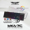 Armaggeddon Mechanical HOT-Swap Keyboard 12FX Backlight Blue Switch MKA-7C 2024 Black Clicky - (MKA-7C-2024-CB)