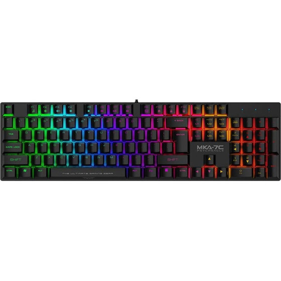 Armaggeddon Mechanical HOT-Swap Keyboard 12FX Backlight Blue Switch MKA-7C 2024 Black Clicky - (MKA-7C-2024-CB)