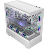 Armaggeddon Rgb M-Atx Dual Chamber Gaming Case Aquaron Duplex Pro White - (AQUARON-DUPLEX-PRO-W)