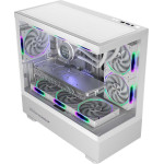 Armaggeddon Rgb M-Atx Dual Chamber Gaming Case Aquaron Duplex Pro White - (AQUARON-DUPLEX-PRO-W)