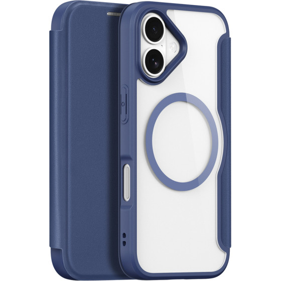 Dux Ducis Skin X Pro Iphone 17 Case With Wallet, Magsafe Compatible - Blue - (Etui Dux Ducis Iphone 17 Skin X Pro Blue)