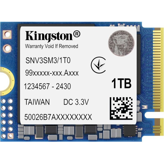 Kingston Ssd M.2 2230 NV3 1TB, NVMe, Pcie 4.0 - (SNV3SM3/1T0)